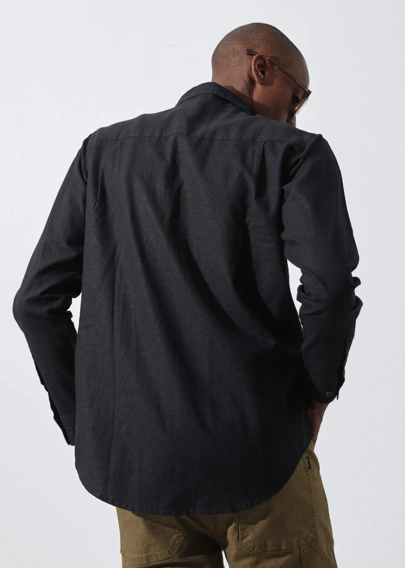 Afends Mens Everyday - Hemp Long Sleeve Shirt