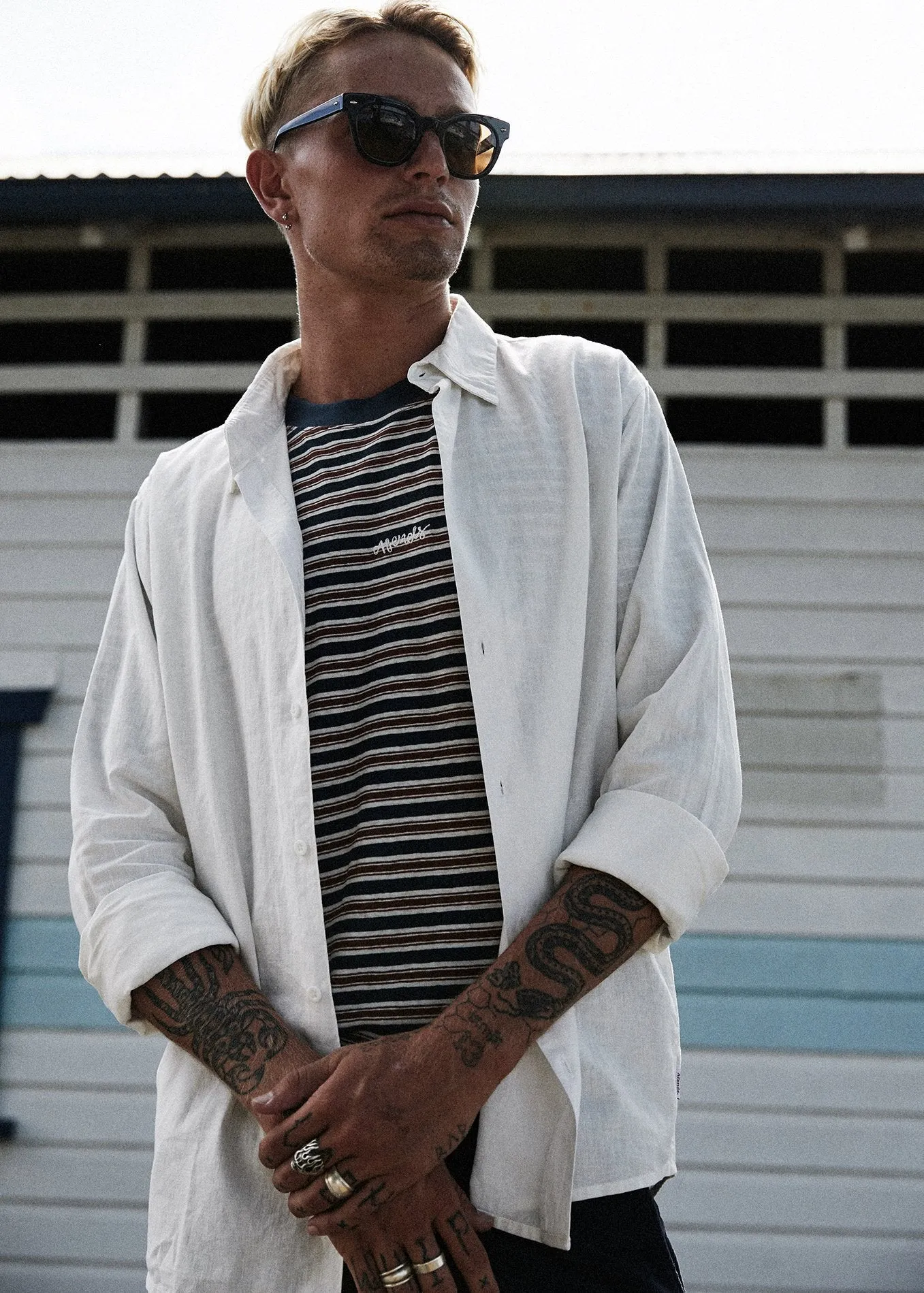 Afends Mens Everyday - Hemp Long Sleeve Shirt