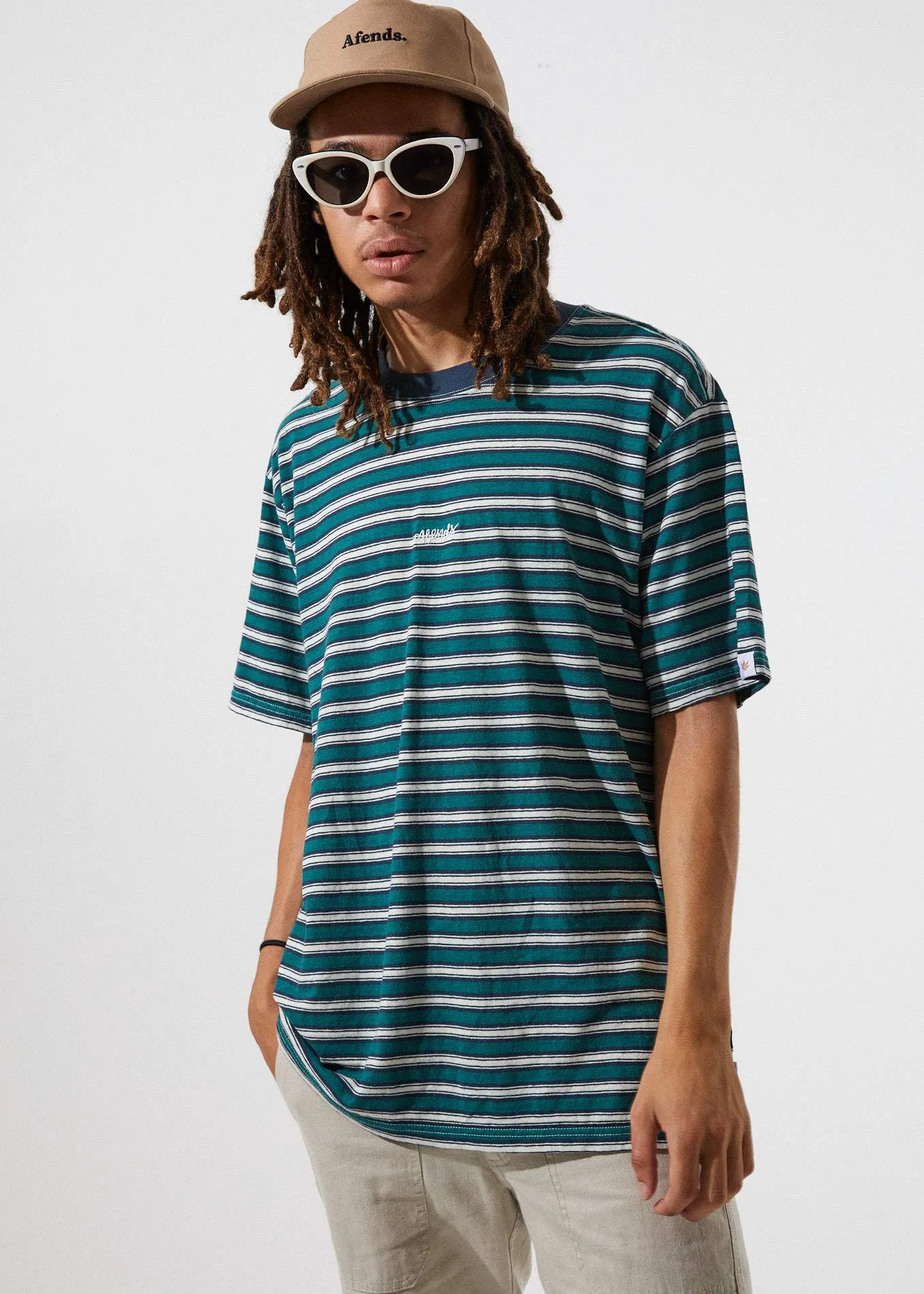 Afends Mens Vacancy - Hemp Retro Fit Tee