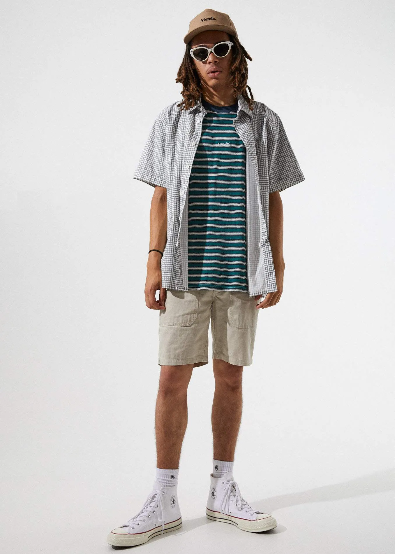 Afends Mens Vacancy - Hemp Retro Fit Tee