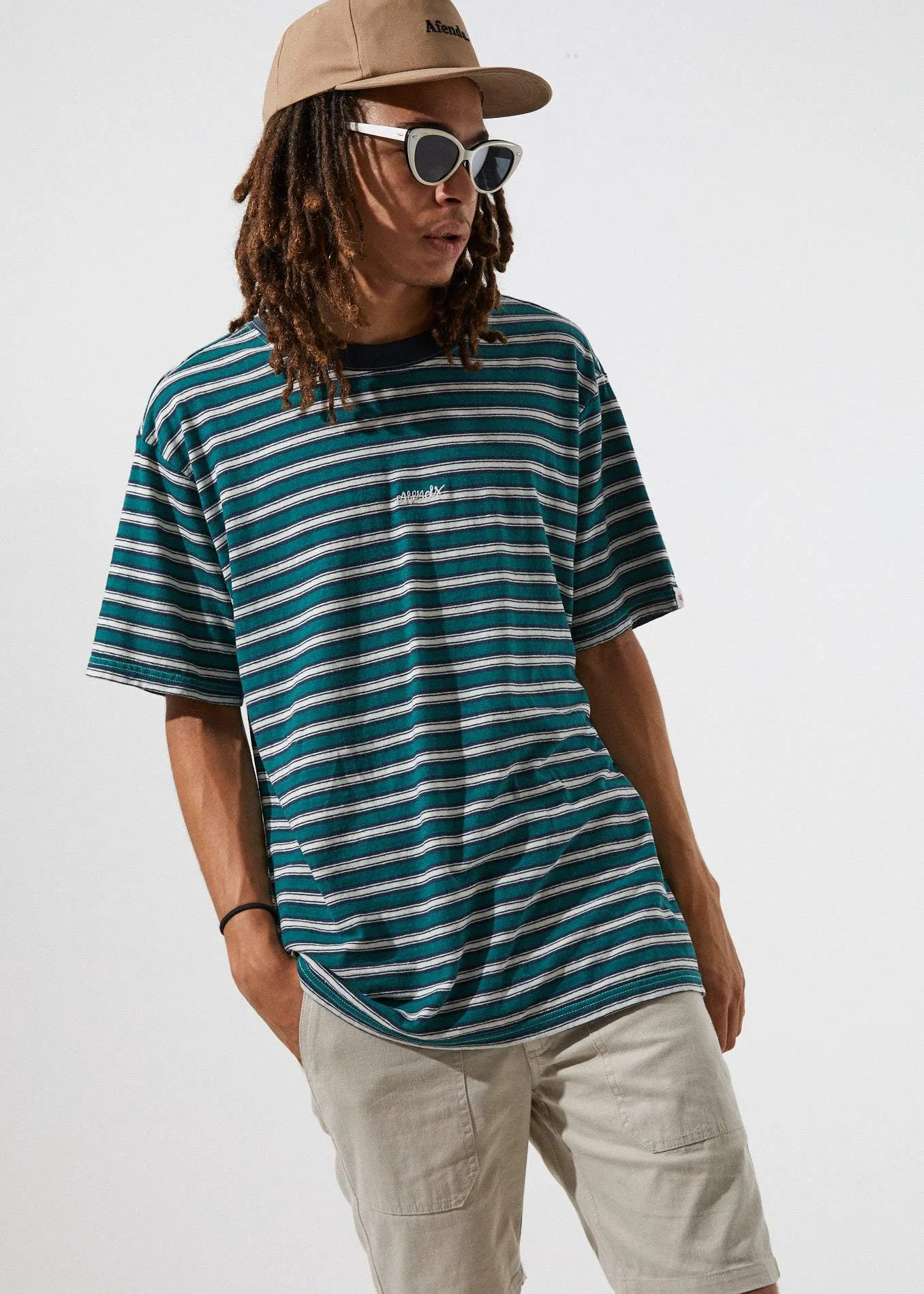 Afends Mens Vacancy - Hemp Retro Fit Tee