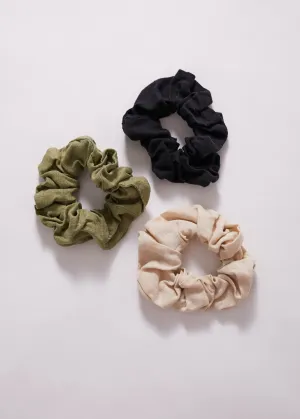 Afends Womens Tori - Hemp Scrunchies Three Pack - Multi