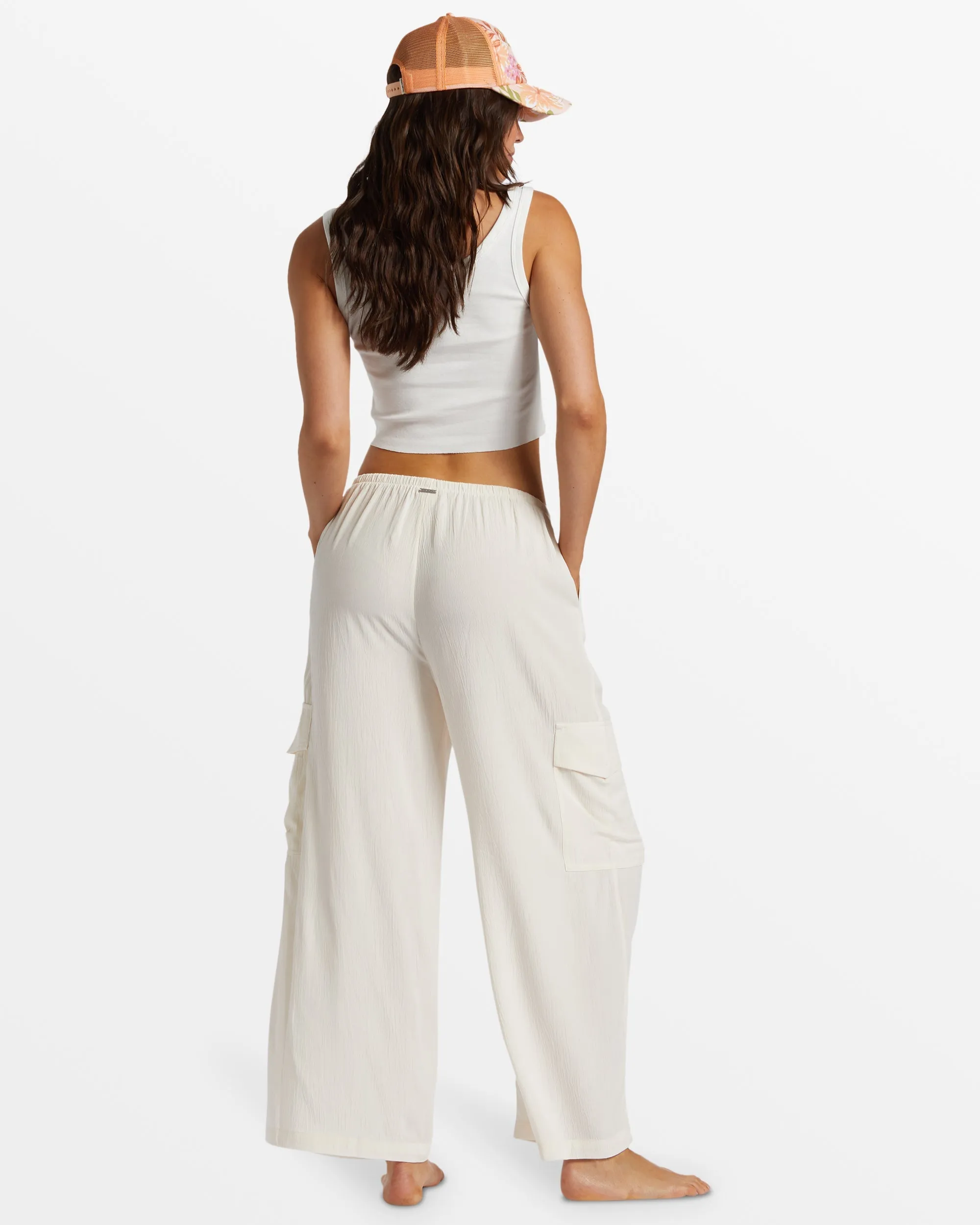 Beach Babe Cargo Pants - Salt Crystal