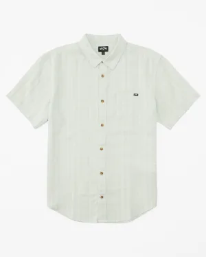 Billabong Daily Hemp Short Sleeve Woven Shirt - Dusty Aqua