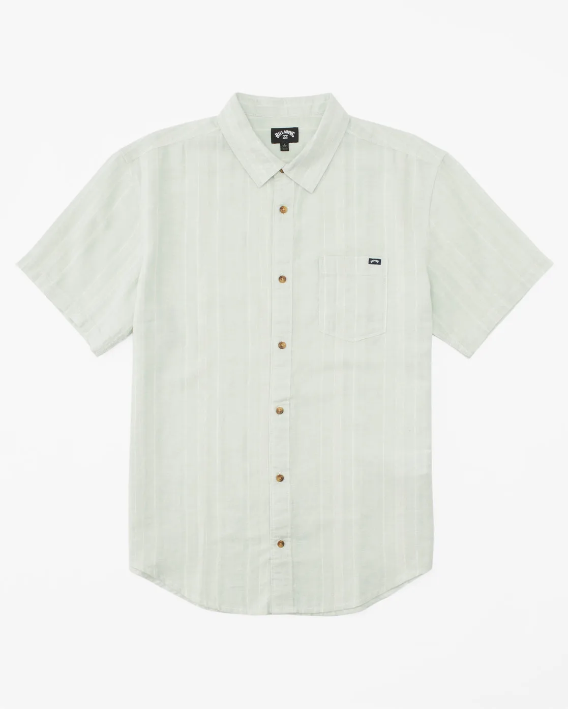 Billabong Daily Hemp Short Sleeve Woven Shirt - Dusty Aqua