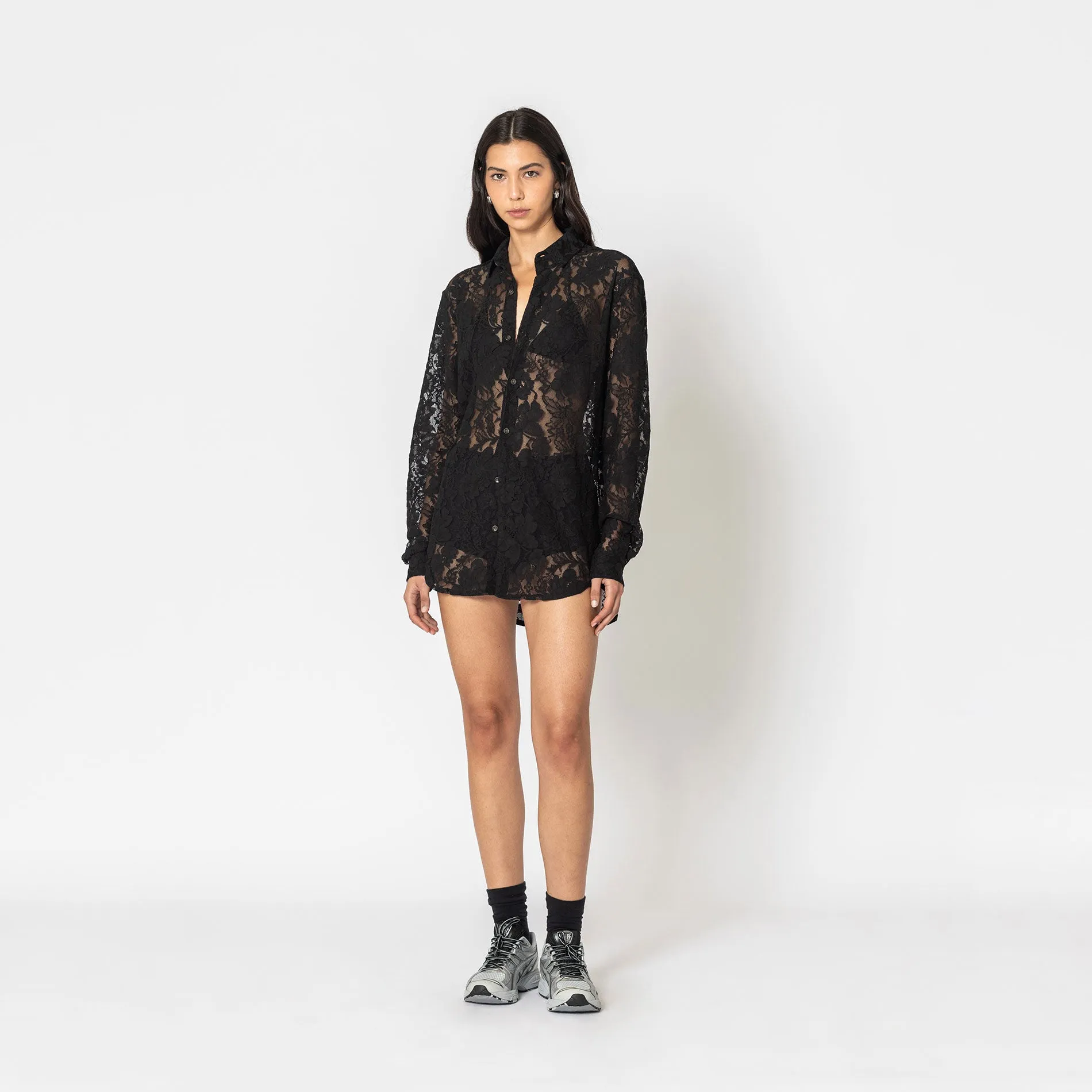 BLACK LACE SUNDOWN SHIRT