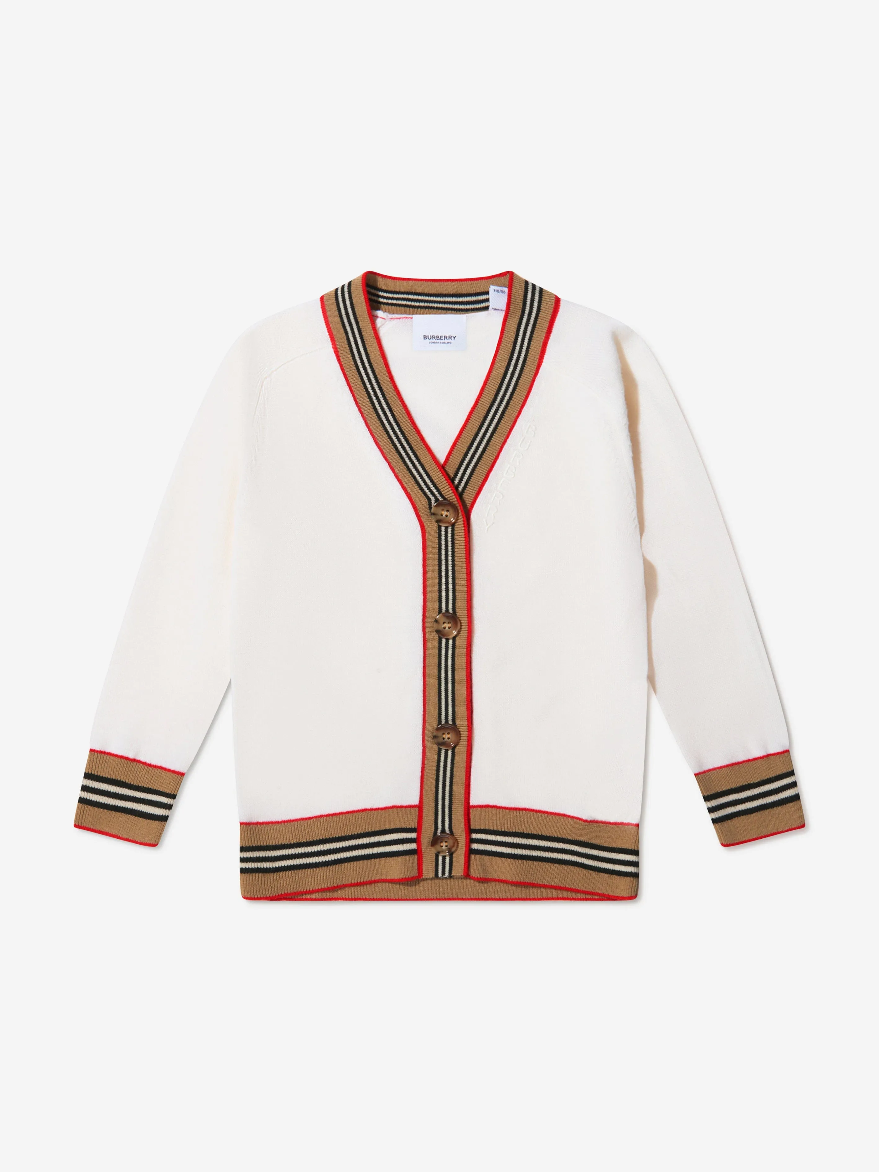 Burberry Girls Wool Knitted Graham Cardigan