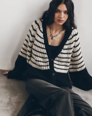 Cardigan The Striped Short Knitted