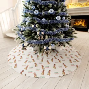 Christmas Round Tree Skirt , Season Greetings'