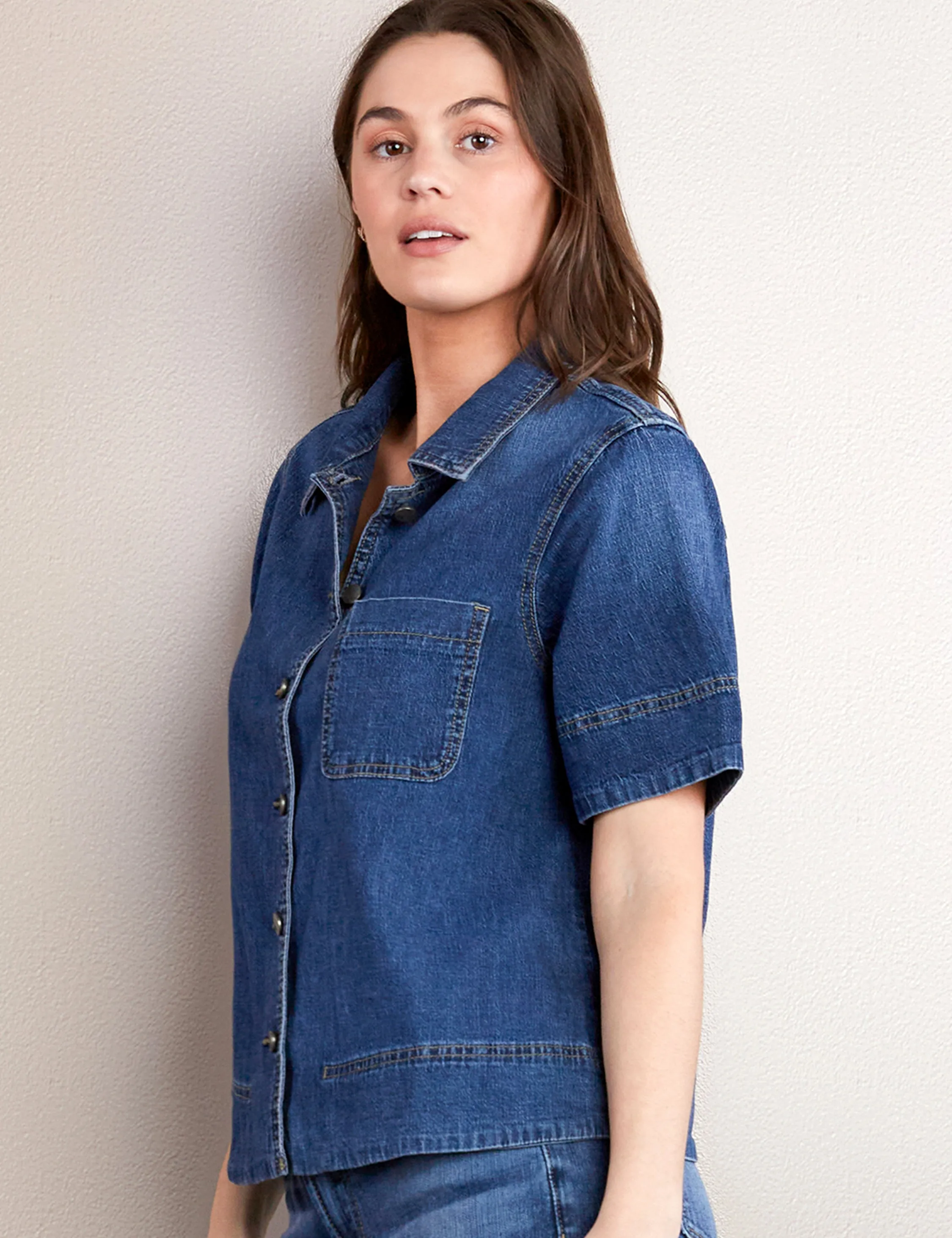 Denim Bowling Shirt