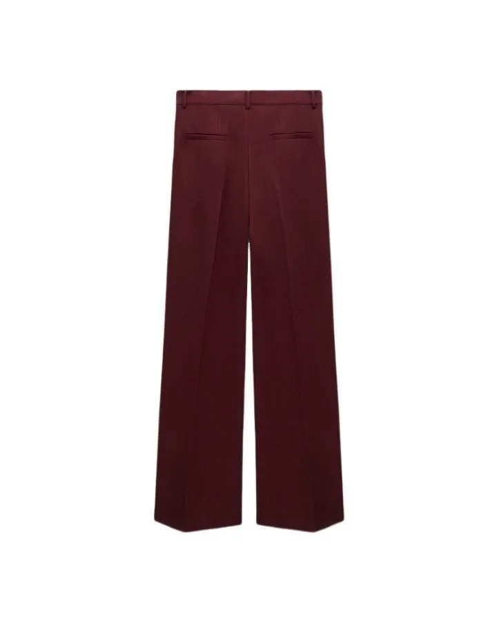 Dorothee Schumacher Emotional Essence Wide Leg Pants Dark Burgundy