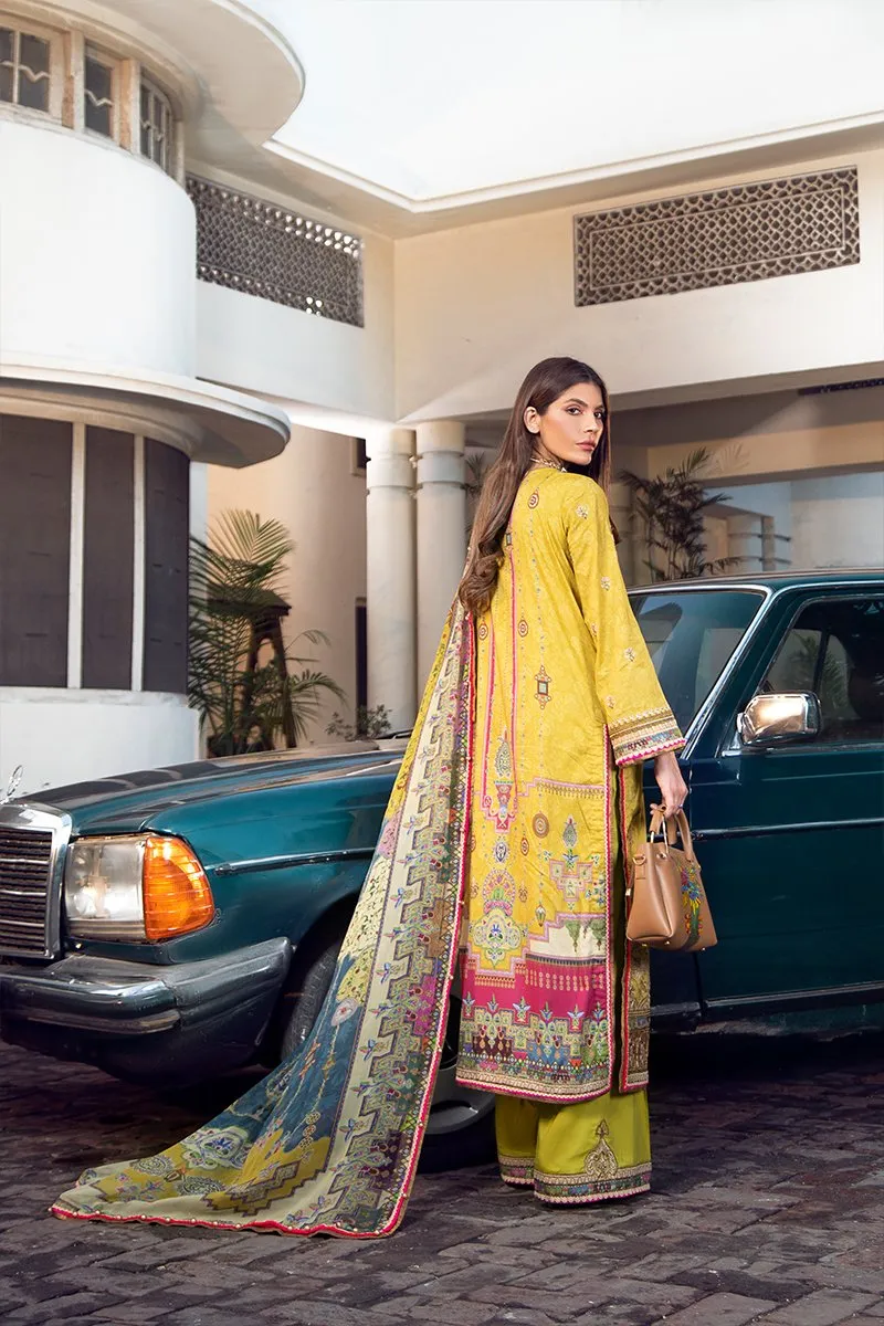 Fahad Hussayn Unstitched 3 Piece Premium Eid Collection'2021-FHPL-05-Tamaara