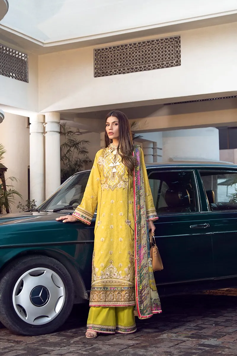 Fahad Hussayn Unstitched 3 Piece Premium Eid Collection'2021-FHPL-05-Tamaara