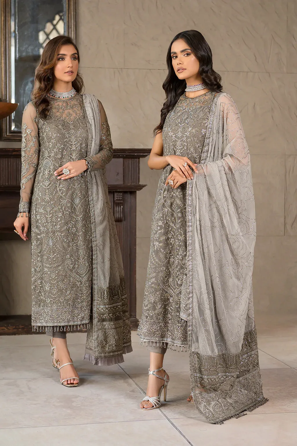 Falak by Zarif Unstitched 3 Piece Festive Formal Collection'2022-ZF-06-Isabelle