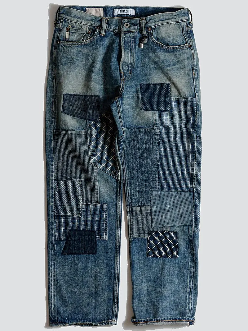 FDMTL Patchwork MG115 Classic Straight Jeans