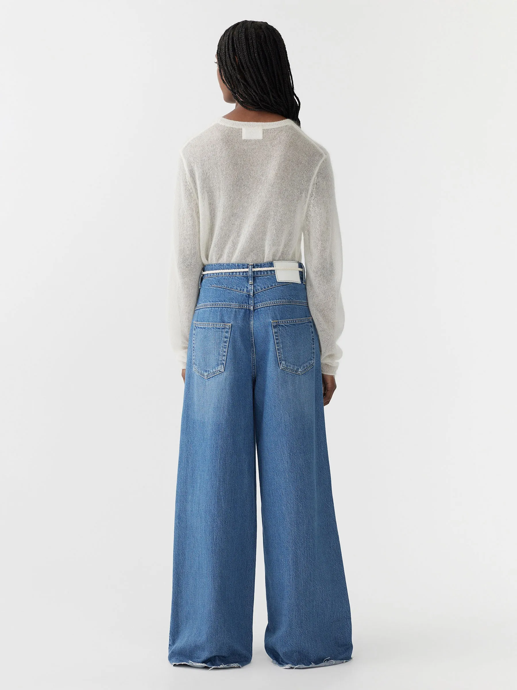 high rise super wide jean