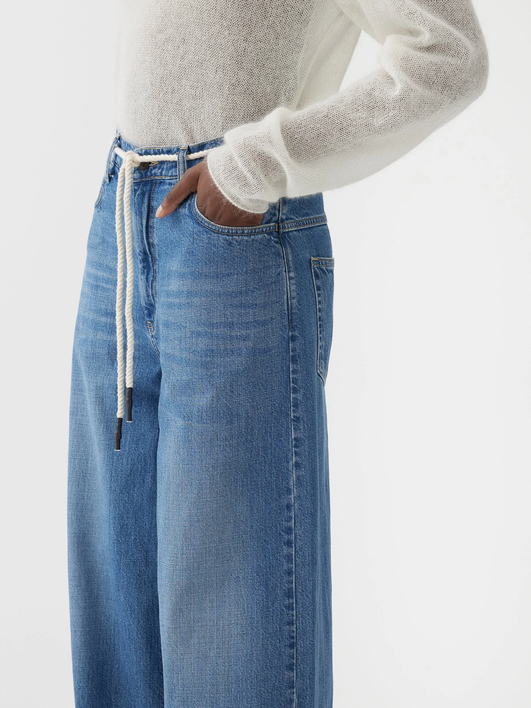 high rise super wide jean