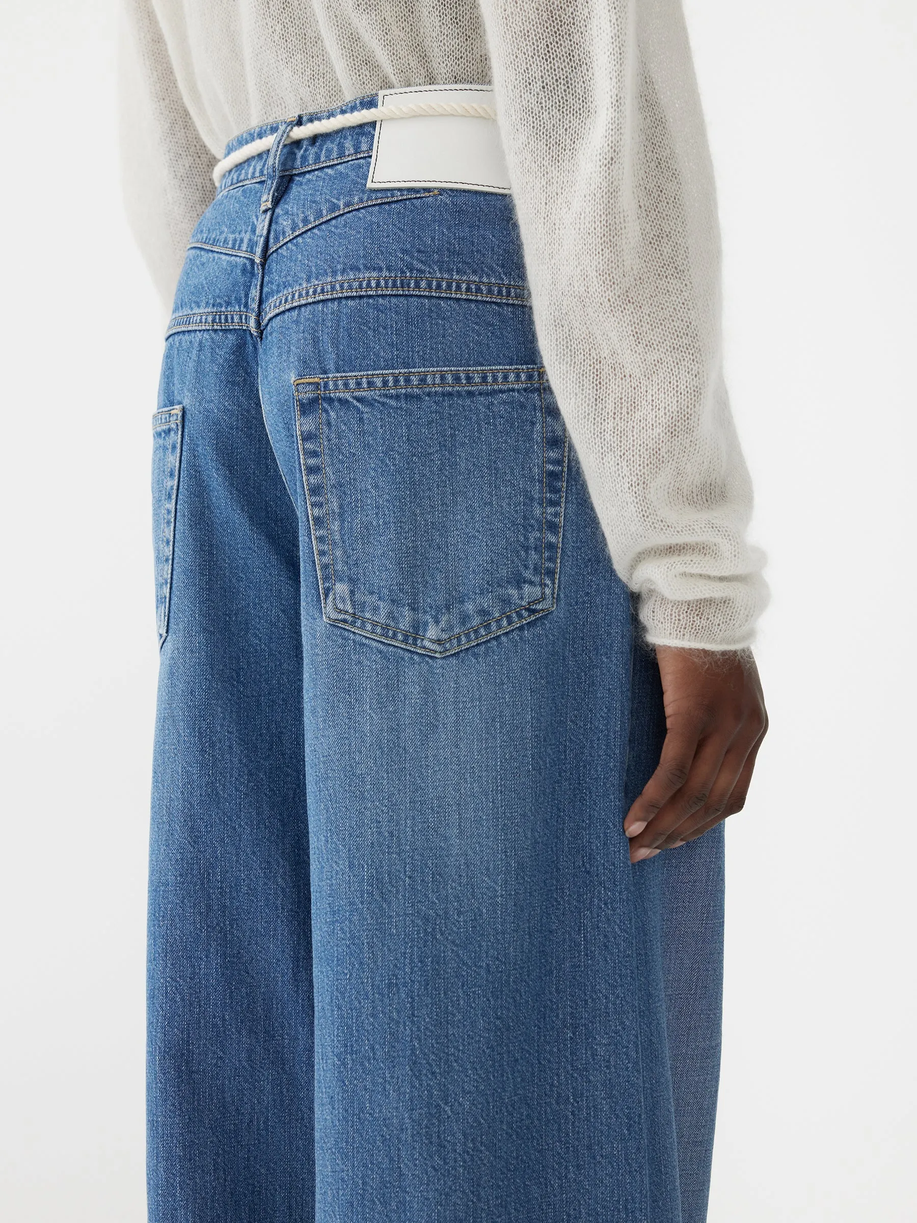 high rise super wide jean