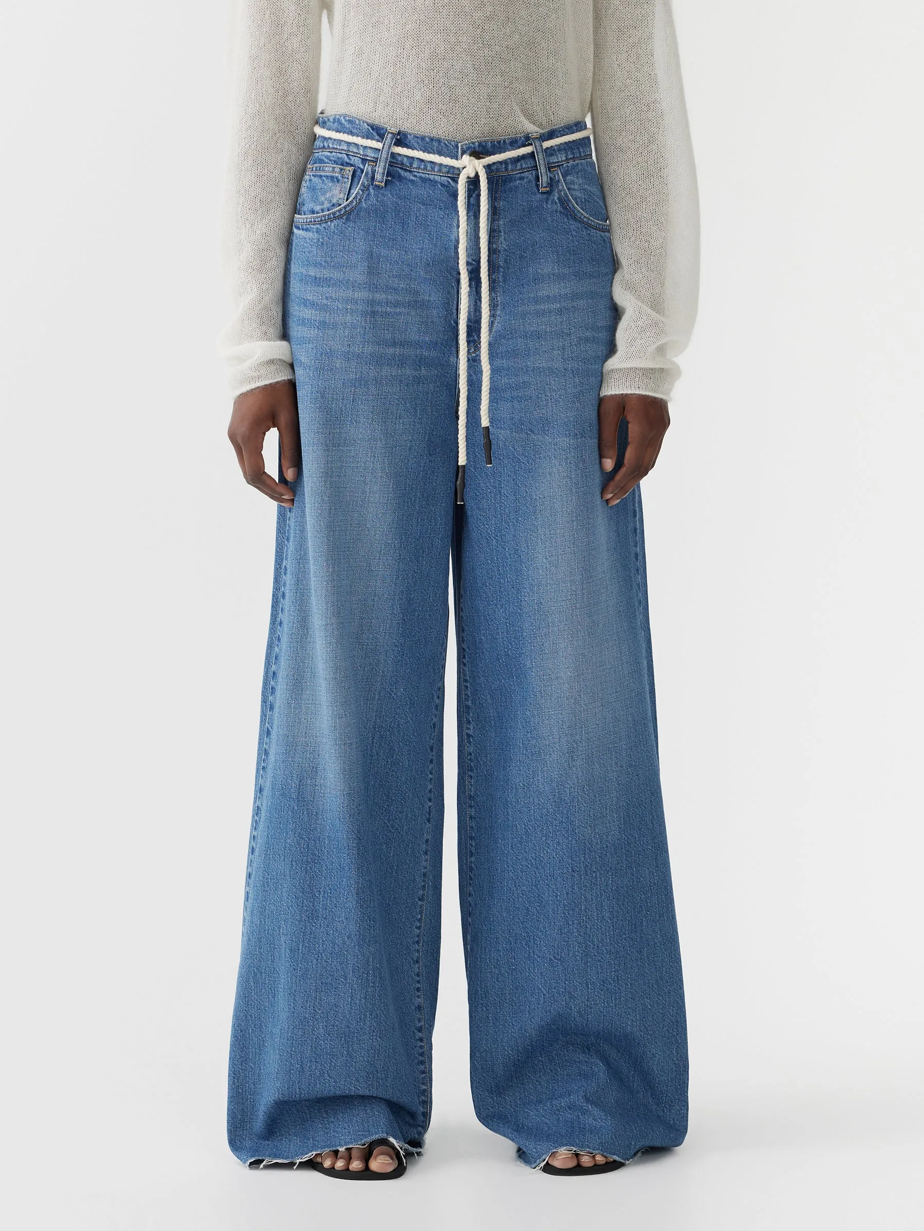 high rise super wide jean