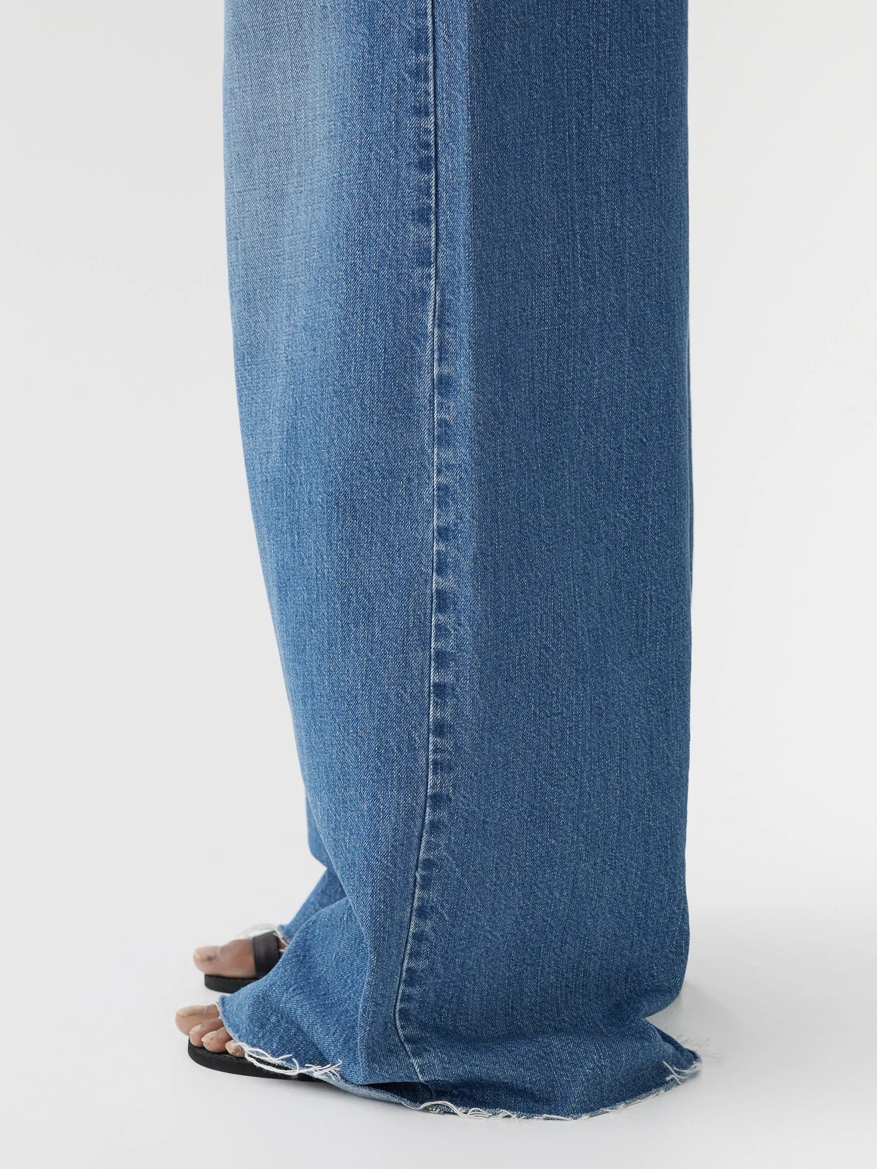 high rise super wide jean