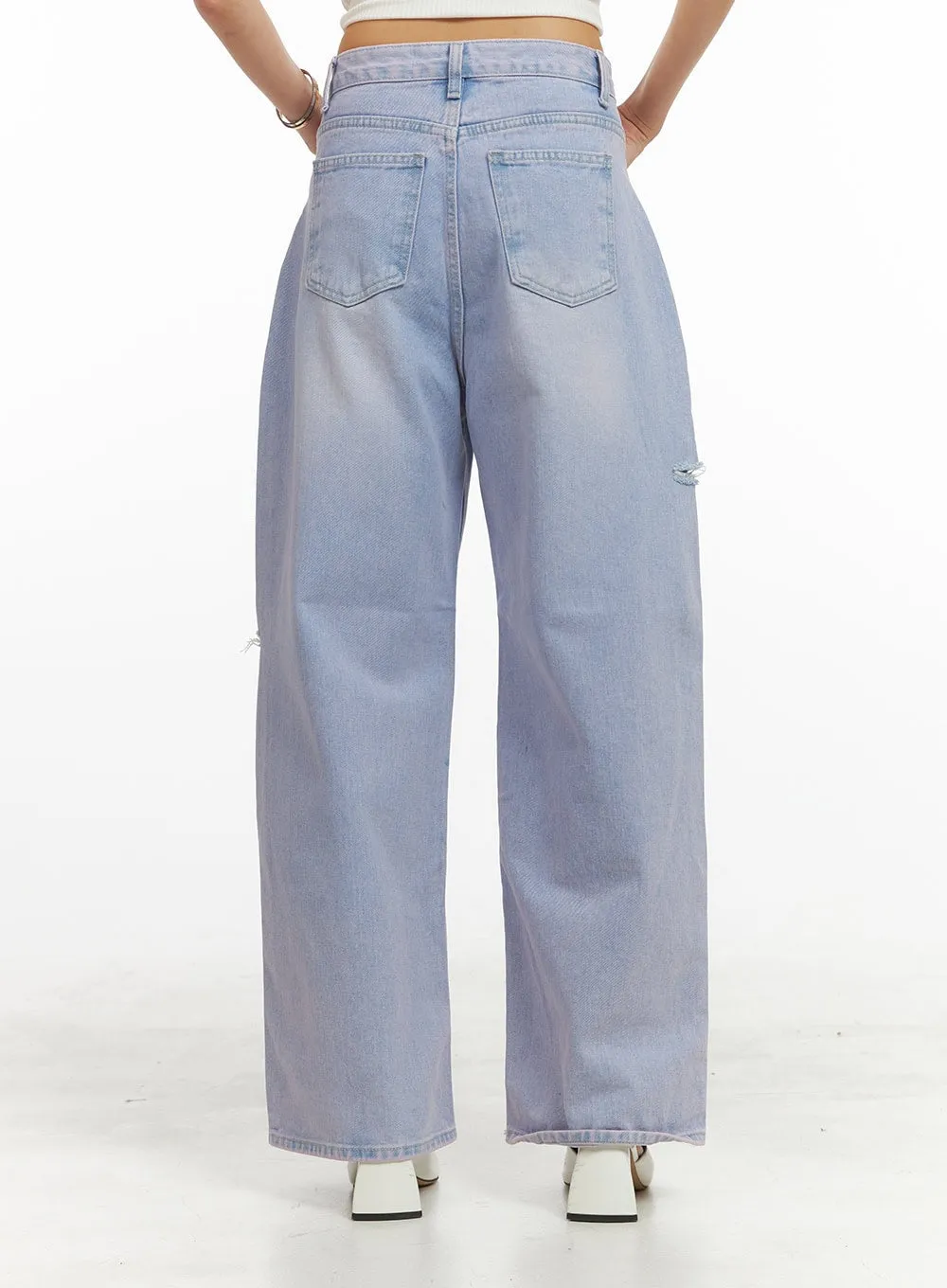 High Waist Wide Leg Jeans CY424