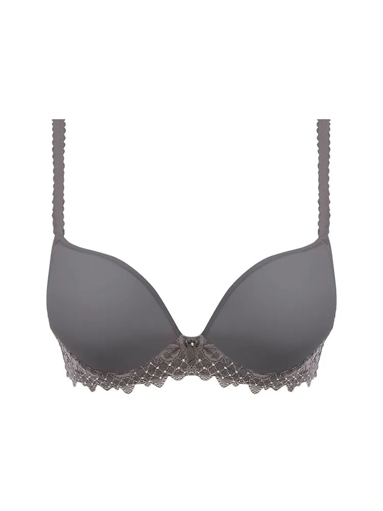 Lace Essentiel Contour Bra - Soft Grey