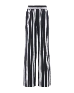 L'Agence Lillian Wide Leg Stripe Pant