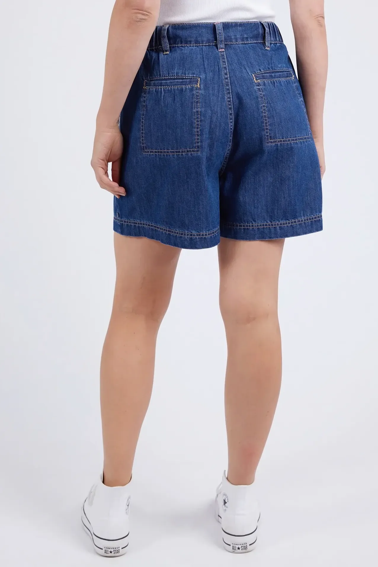 Matilda Denim Shorts in Dark Blue