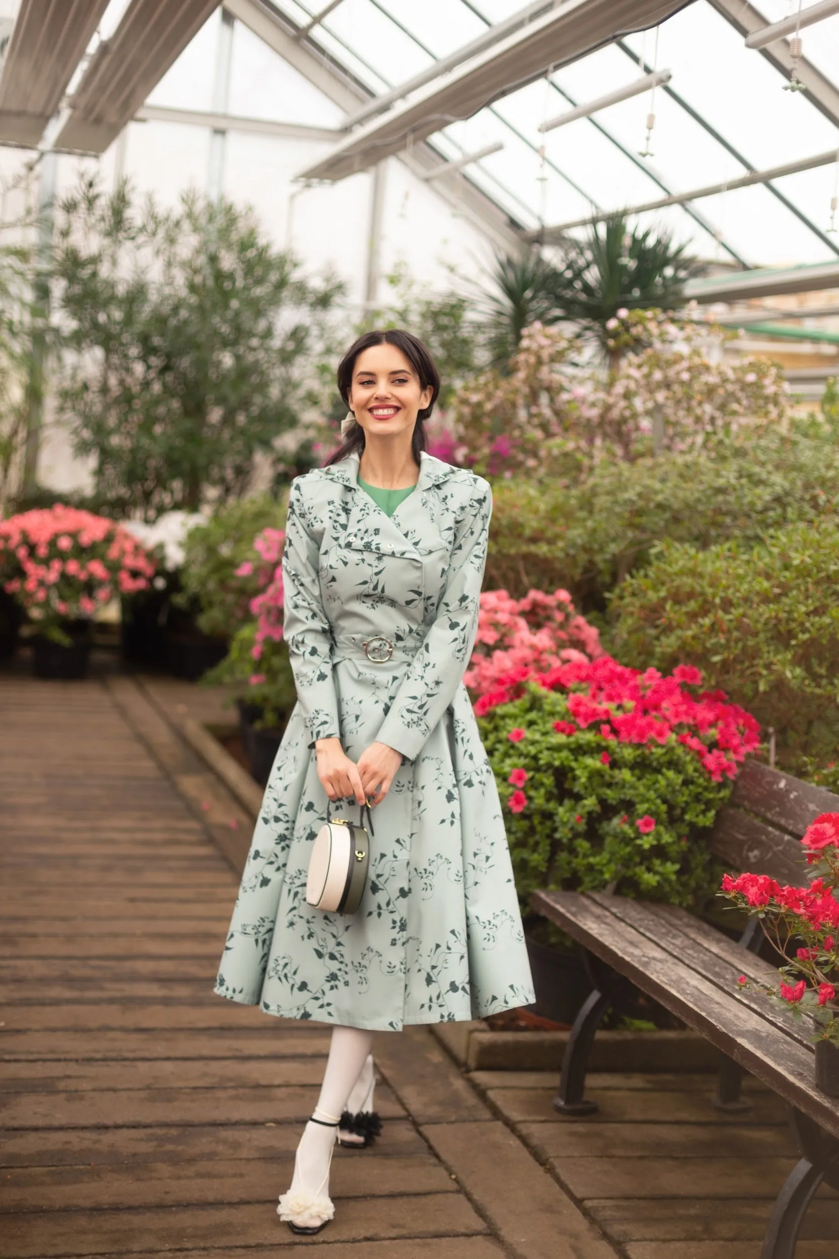 Minty Meadow Raincoat Light Green