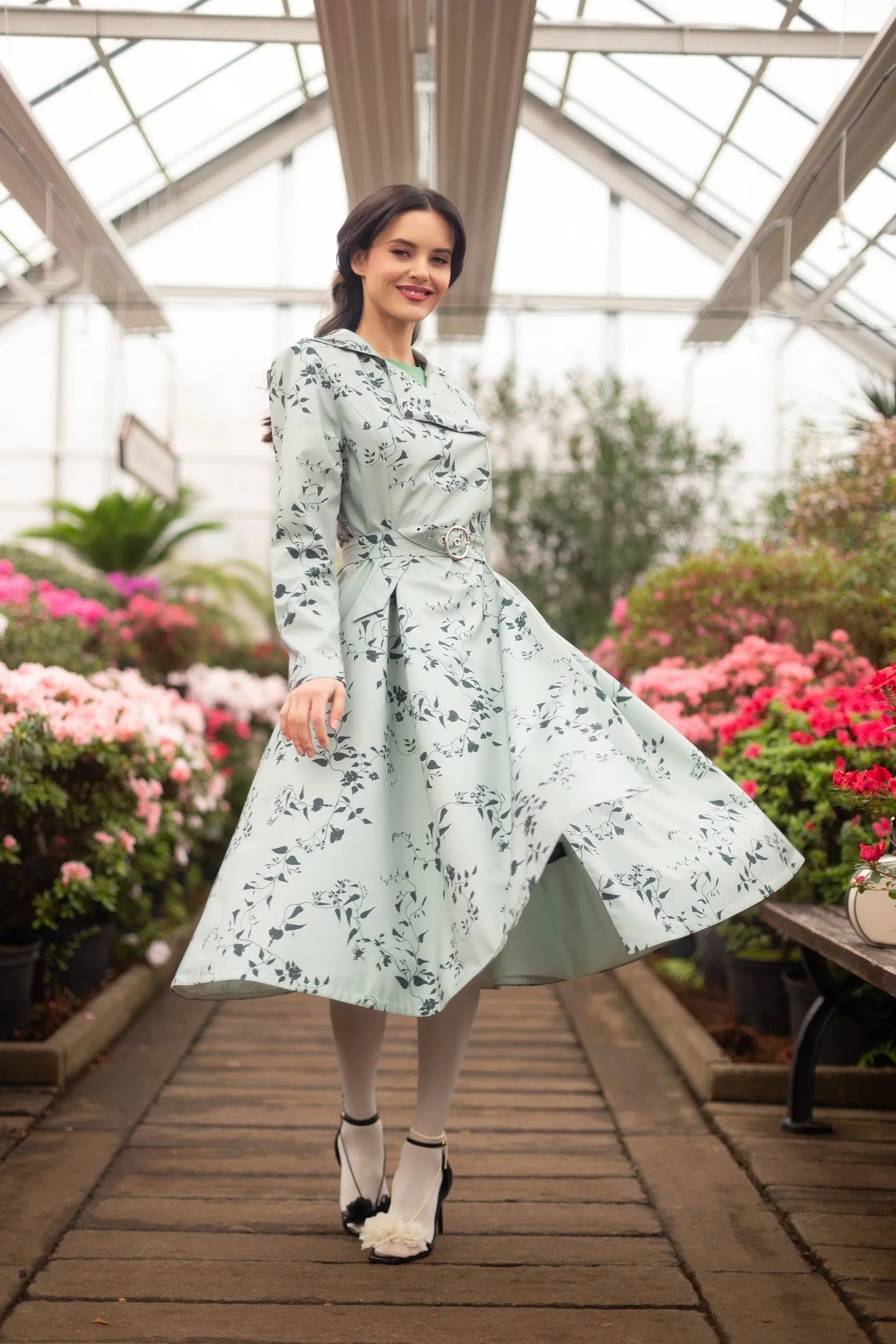 Minty Meadow Raincoat Light Green