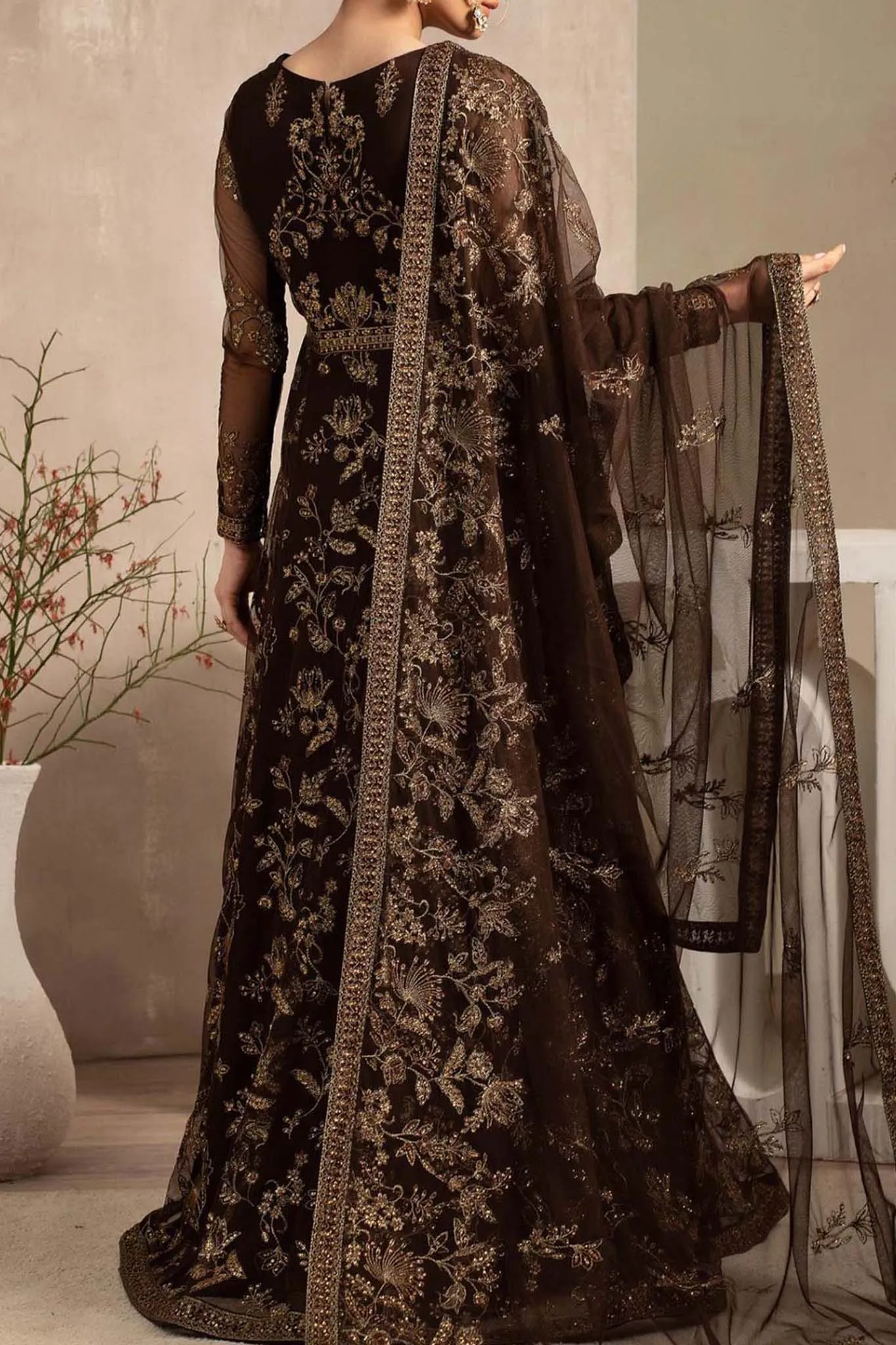 Naqsh by Zarif Unstitched 3 Piece Festive Formals Collection'2023-ZRN-01-Siyah