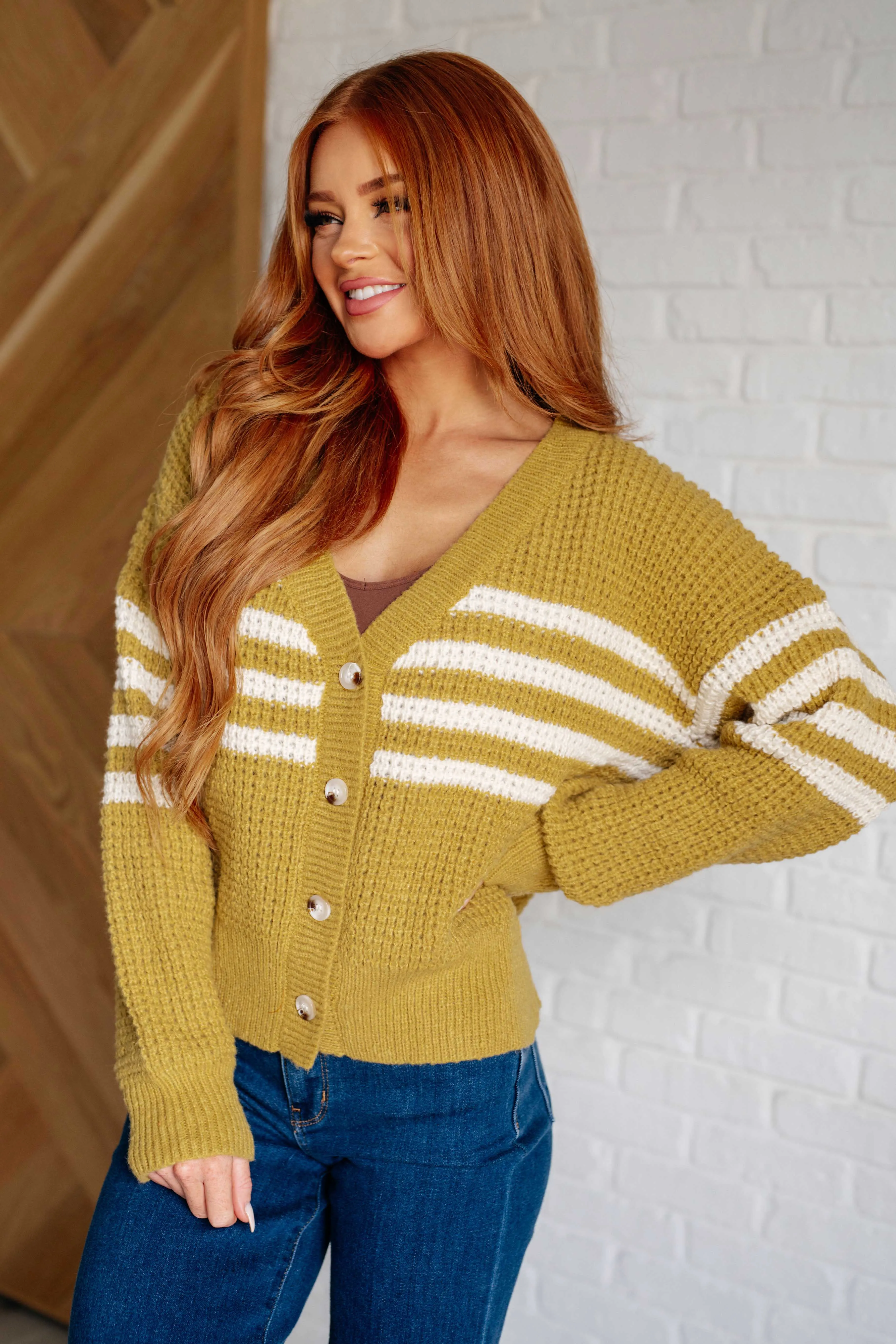 On Top of the World Striped Cardigan - 11/25