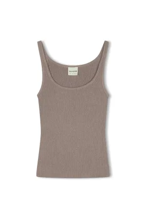 Pewter Rib Knit Tank