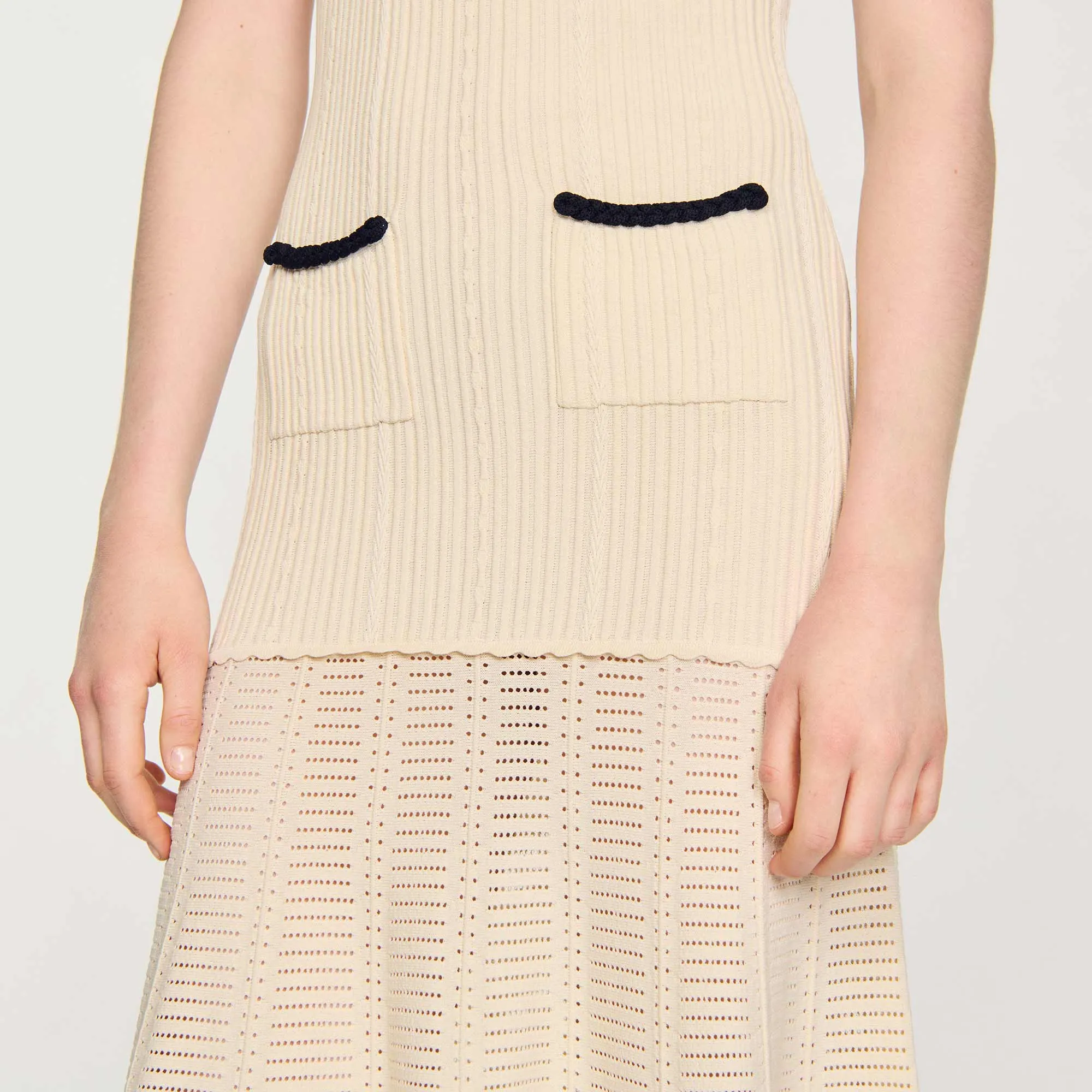 Pointelle Knit Dress