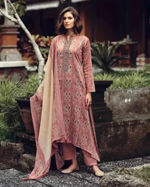 Pure Cotton Silk Unstitched Women Suit Dress Materials with Embroidery