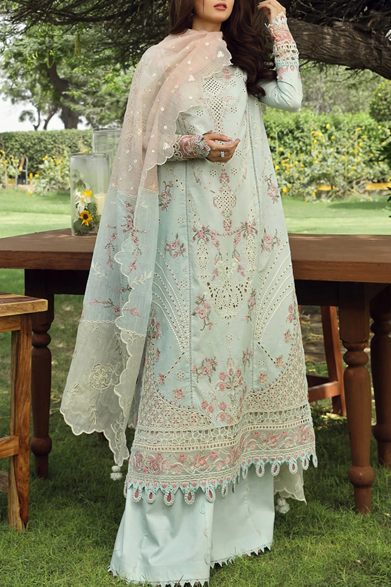 Qalamkar Unstitched 3 Piece Emb Festive Lawn Collection'2024-PS-01-Alizay