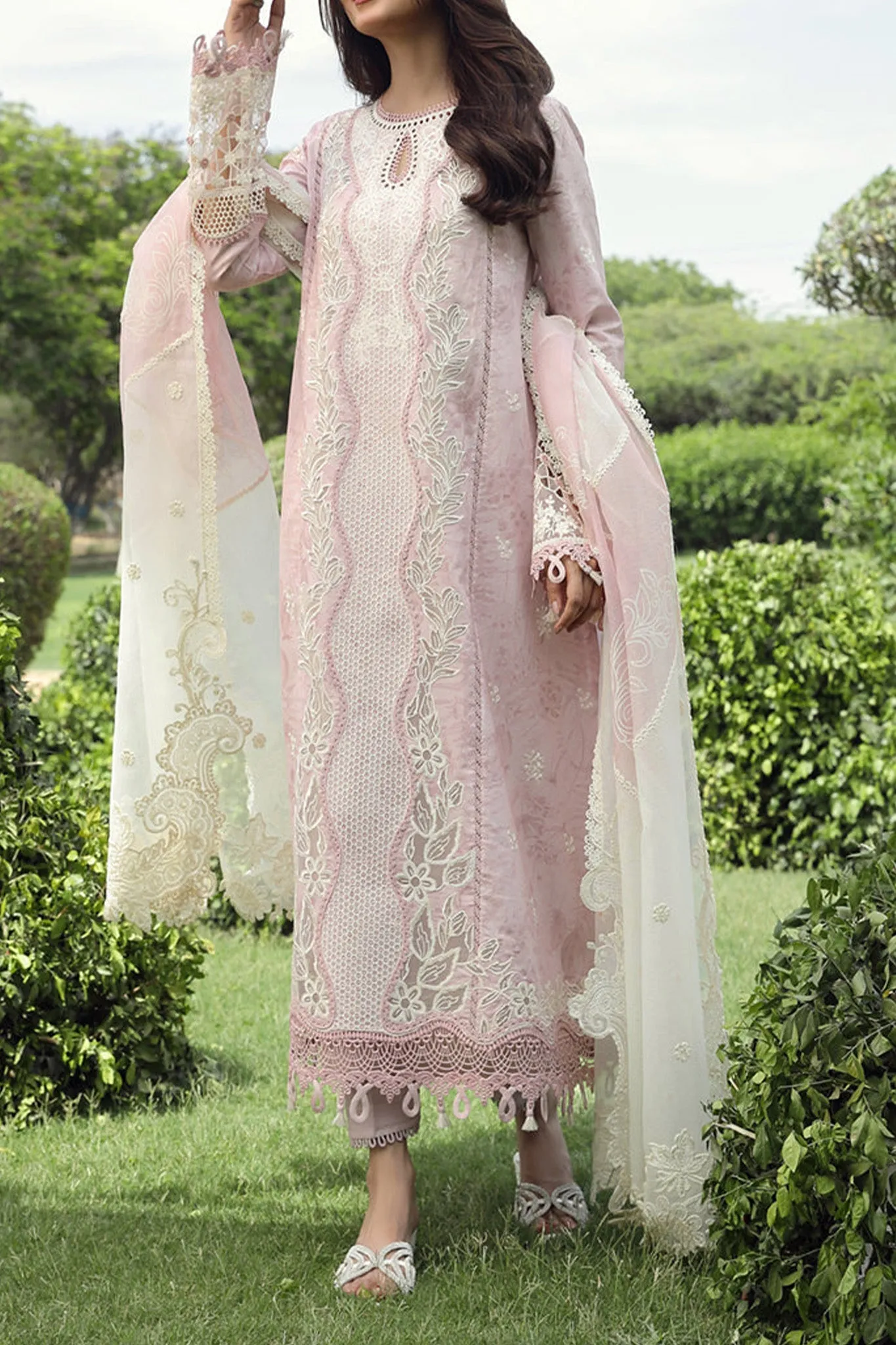 Qalamkar Unstitched 3 Piece Emb Festive Lawn Collection'2024-PS-09-Farva