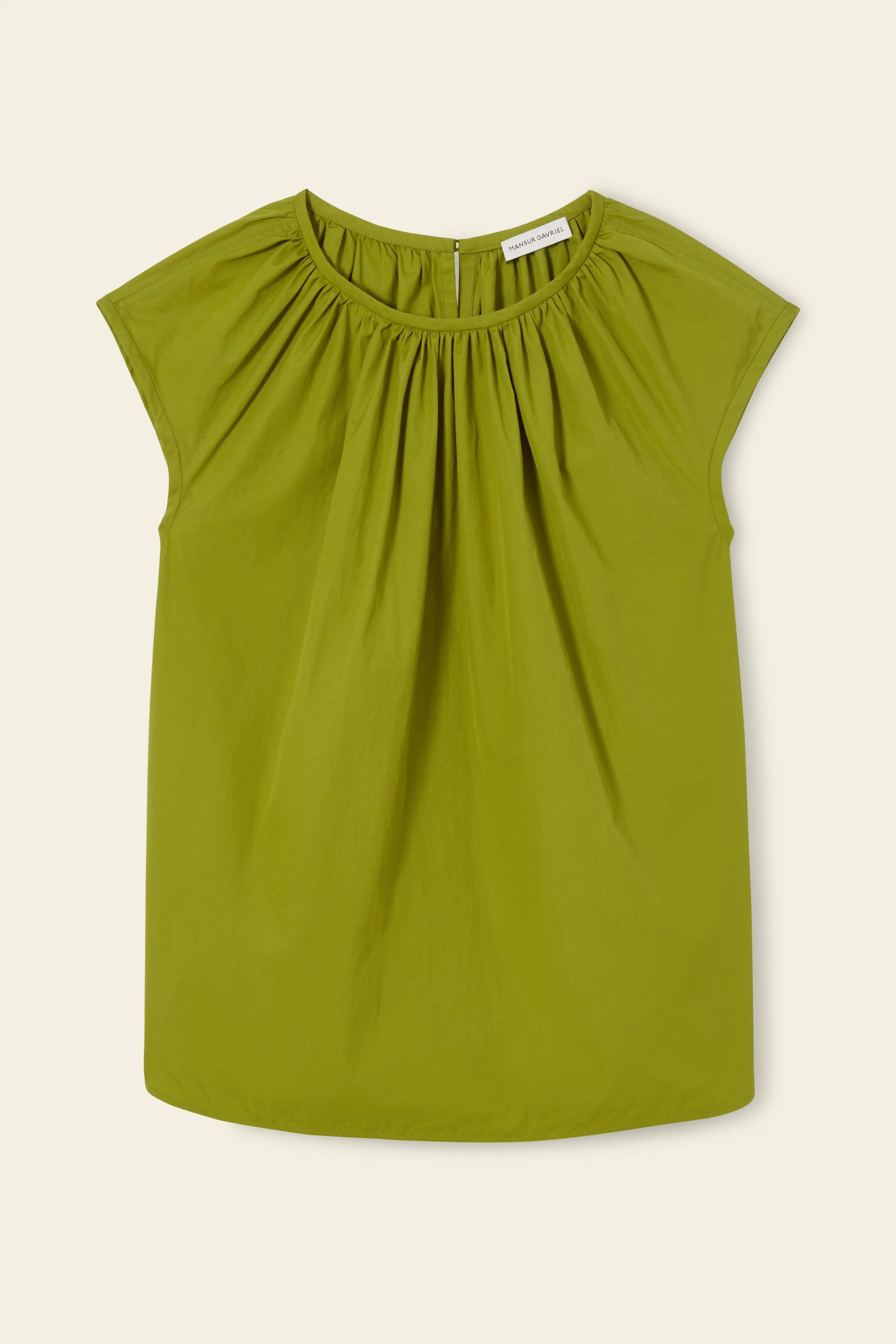 Sleeveless Cotton Top - Grass