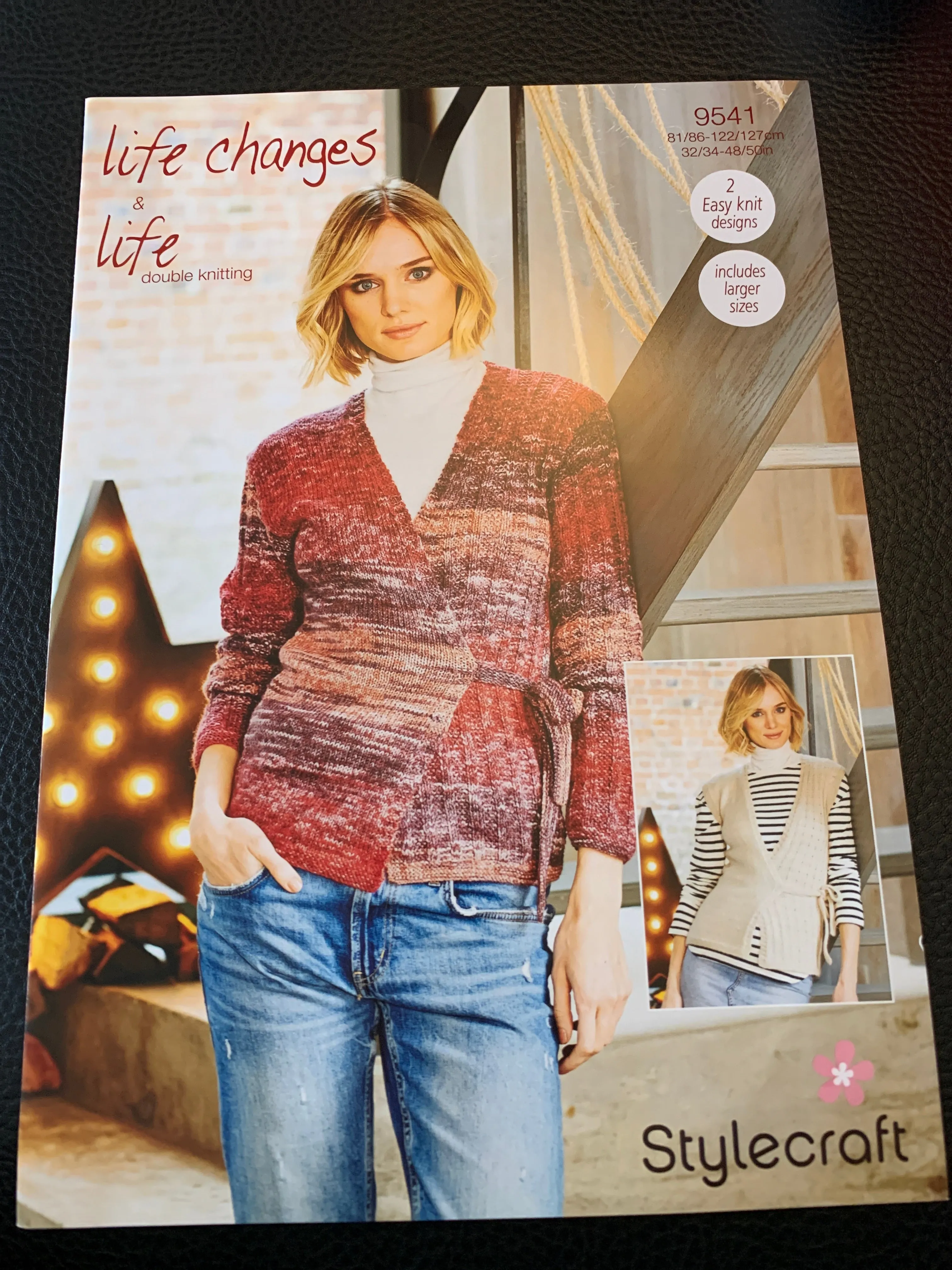 Stylecraft Life D/K Ladies Crossover Cardigan & Waistcoat Knitting Pattern 9541