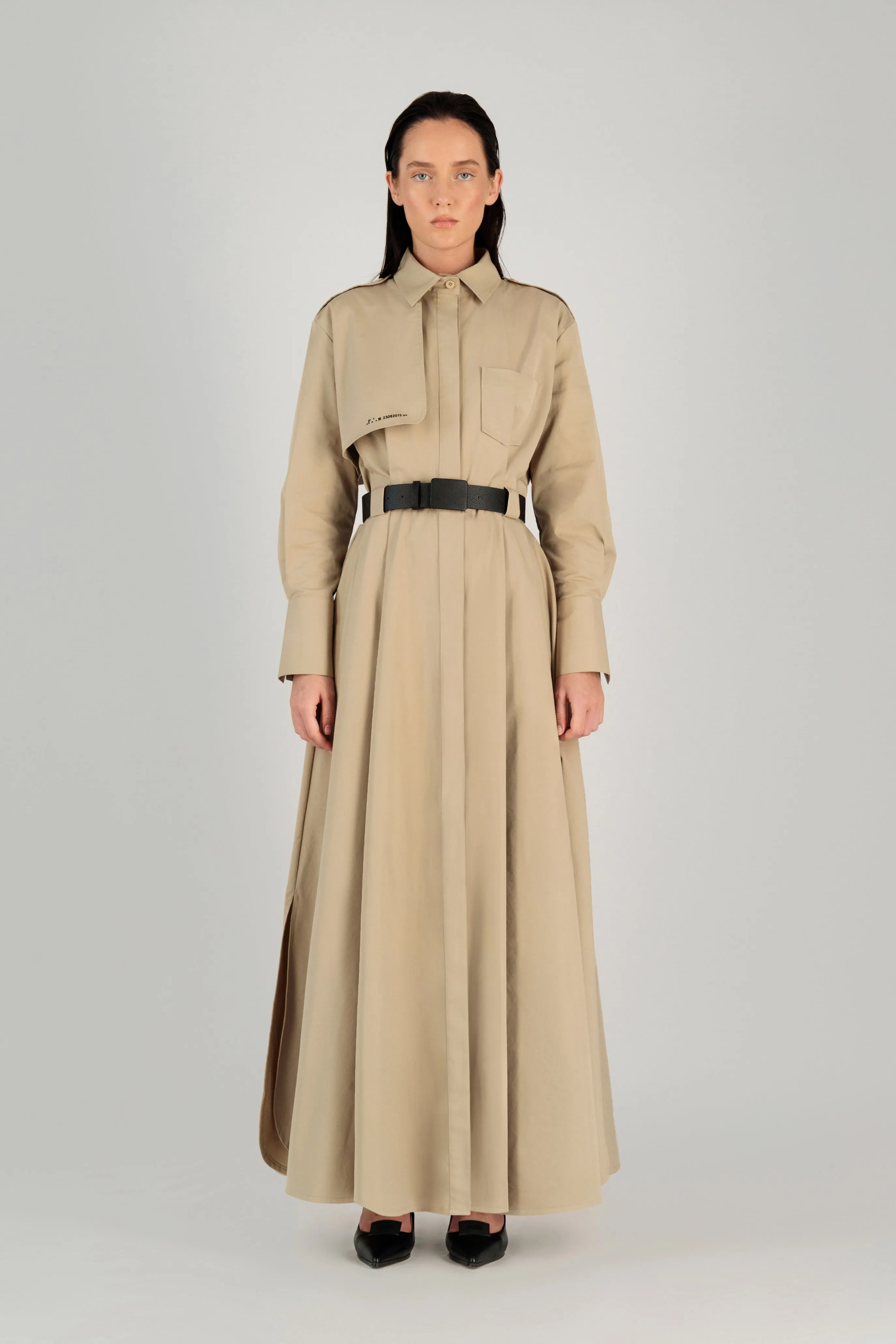 TRENCH MAXI DRESS