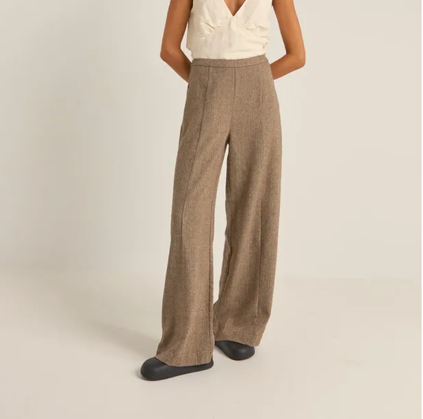 Whitehaven Wide Leg Pant in Chocolate