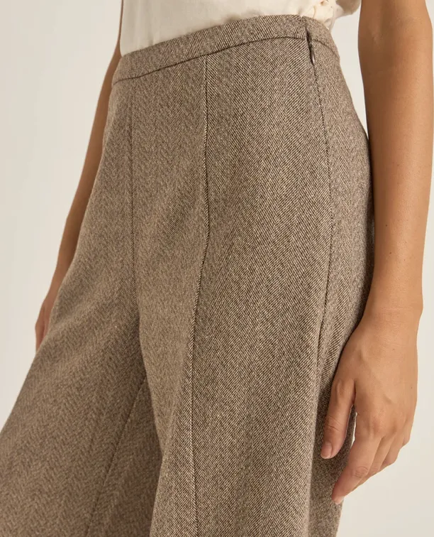 Whitehaven Wide Leg Pant in Chocolate