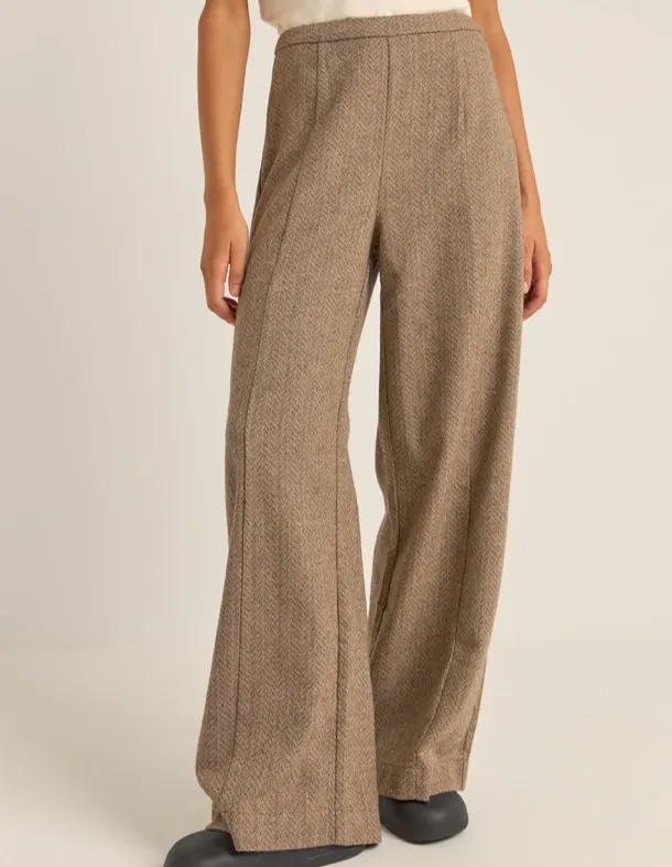 Whitehaven Wide Leg Pant in Chocolate