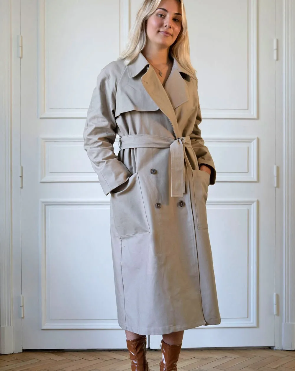 Zora Trench Coat Beige